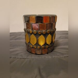 Yankee Votive Mosaic Leaf Candle Holder